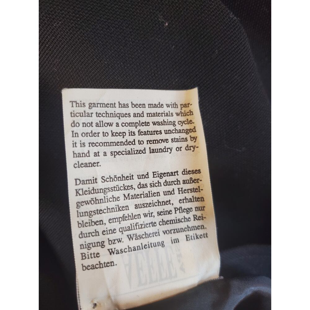 Moschino Black Wool A-Line Embellished Skirt Womens M - Picture 8 of 8